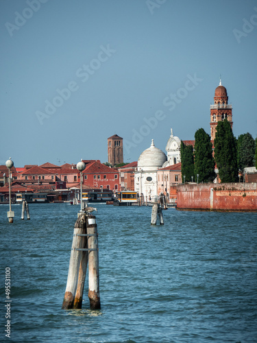 nice photo of the canals of venice with some churches