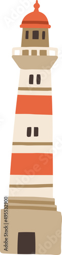 Lighthouse tower illustration