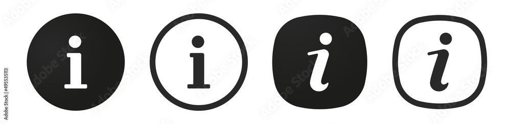 Black info point icon. Info icons set. i icon symbol. Help icon. Hint icon. FAQ and detail icon. Information icon collection. Info button. Info symbol minimal and flat style. Stock vector. Black info point icon. Info icons set. i icon symbol. Help icon. Hint icon. FAQ and detail icon. Information icon collection. Info button. Info symbol minimal and flat style. Stock vector.