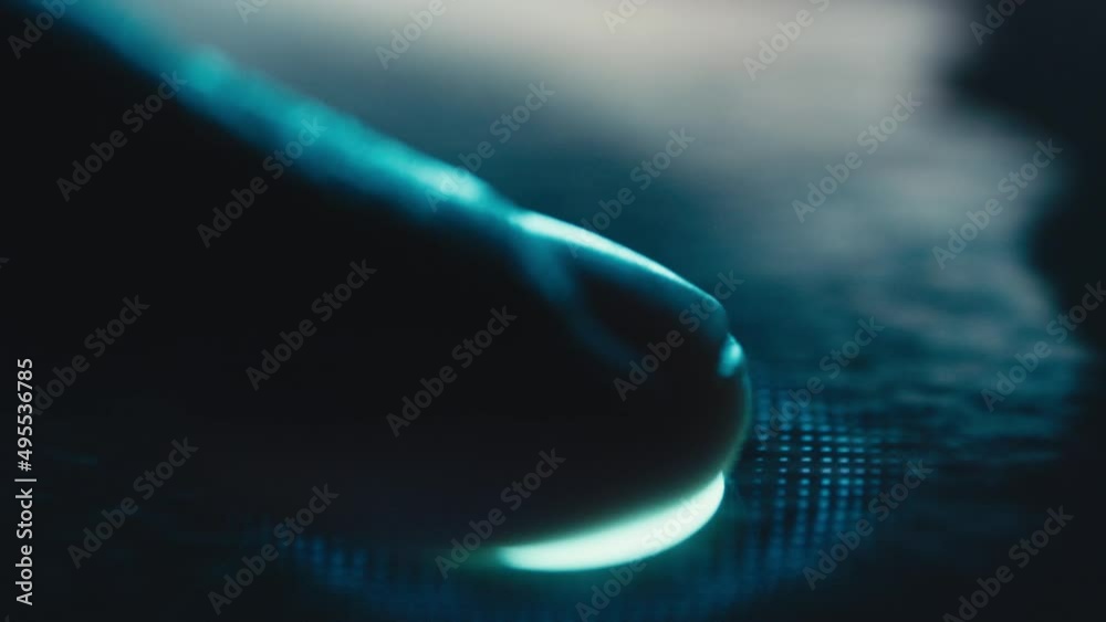 Digital scanner of fingerprint working 