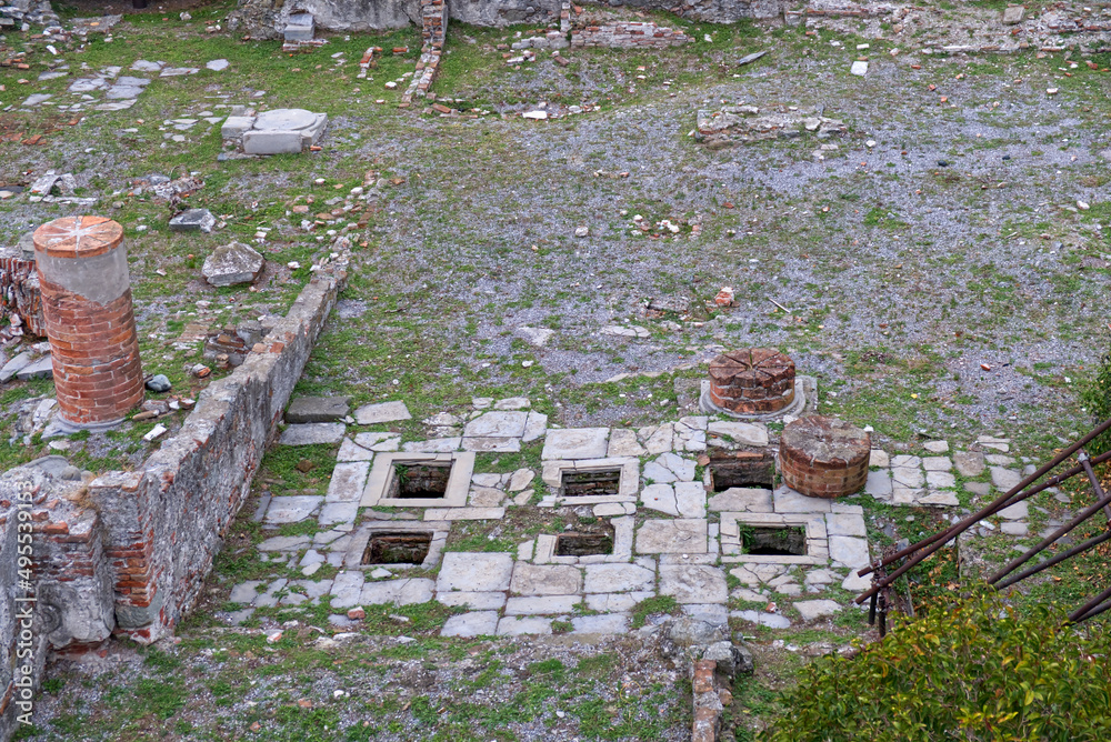 museum concept: a suspended walkway to allow the visit and conservation ...