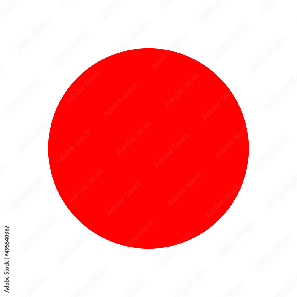 Solid red dot icon. Red dot icon. Stock Vector | Adobe Stock