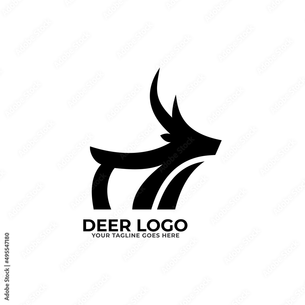 deer logo design inspiration. deer icon. deer head deer logo design inspiration. deer icon. deer head