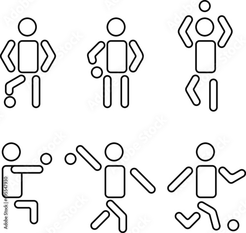 Person doing sports with a ball