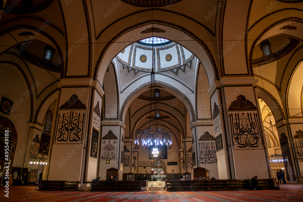 Fototapeta premium Grand Mosque of Bursa. Ulu Camii