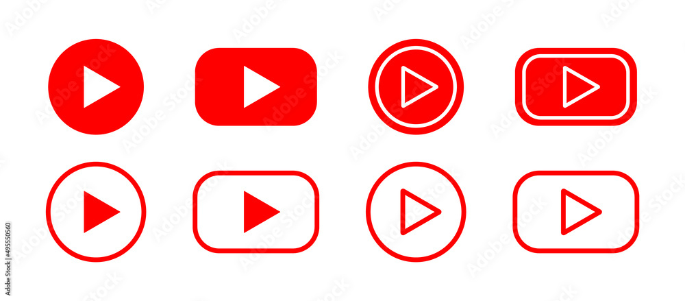 play button - Social media & Logos Icons