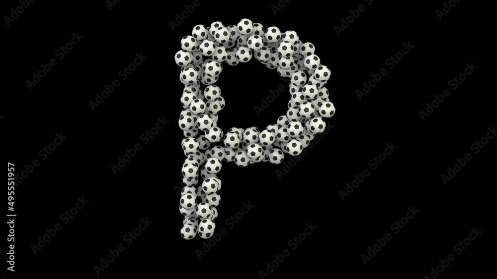 Soccer Football Animation Letter P Soccer Football Animation Letter P
