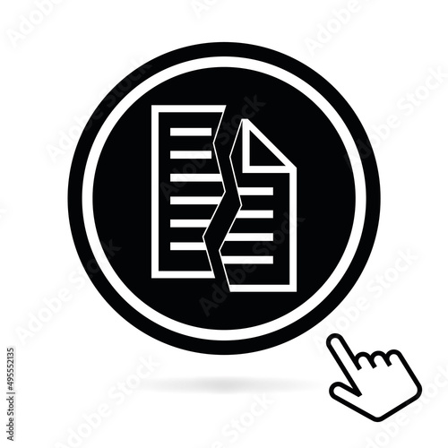 Logo rupture contrat.