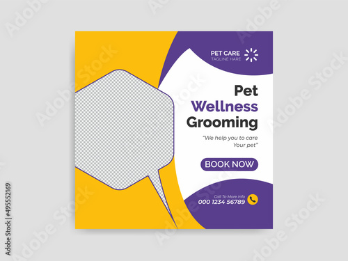 pets Social media post Timeline banner Design Ads And Promotion Poster 