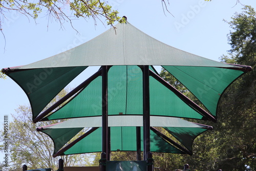 green canopy roof