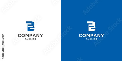 Unique and modern letter B initial ladder business logo design