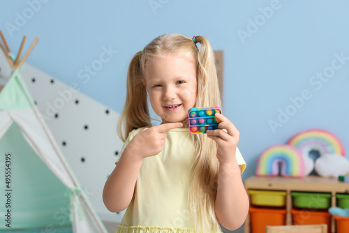 Pretty little girl pointing...