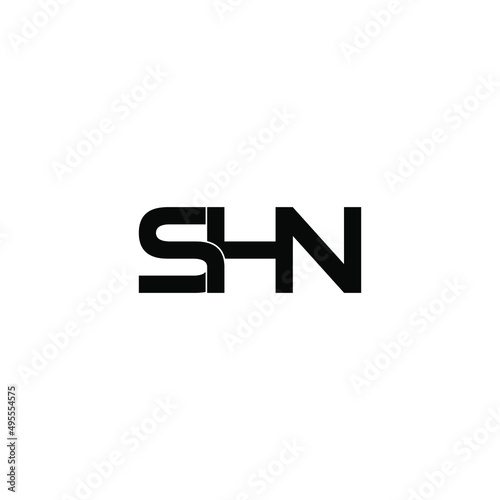 shn letter original monogram logo design © ahmad ayub prayitno