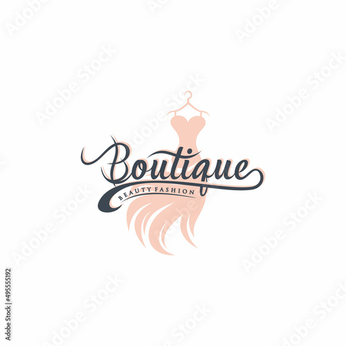 Boutique Logo Design Vector Template 