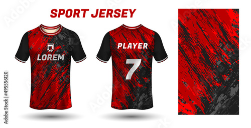 sport jersey design fabric textile template