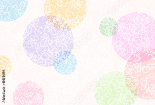 和紙　カラフル　模様　背景