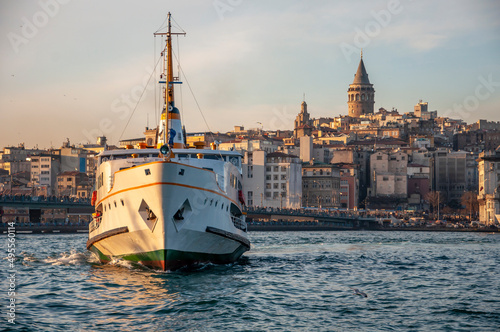 City lines passenger ferry, one of the symbols of Istanbul 