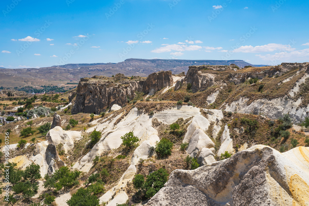 landscape of national park in Cappadocia, Urgup, Turkey.