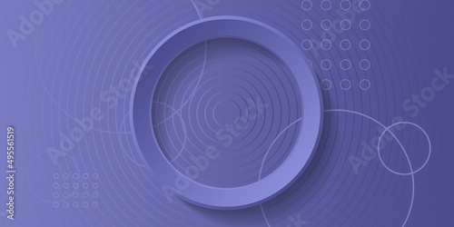 Abstract geometric background with purple (very peri) gradient circle background