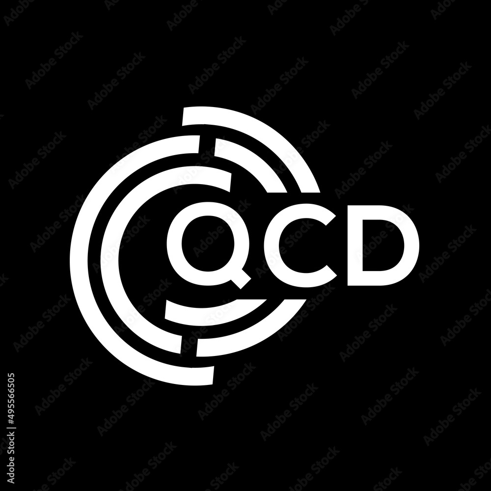 QCD letter logo design. QCD monogram initials letter logo concept. QCD letter design in black background. QCD letter logo design. QCD monogram initials letter logo concept. QCD letter design in black background.