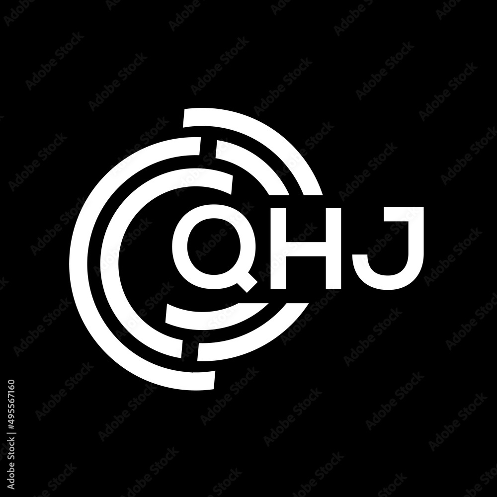 QHJ letter logo design on Black background. QHJ creative initials letter logo concept. QHJ letter design.
QHJ letter logo design on Black background. QHJ creative initials letter logo concept. QHJ letter design.