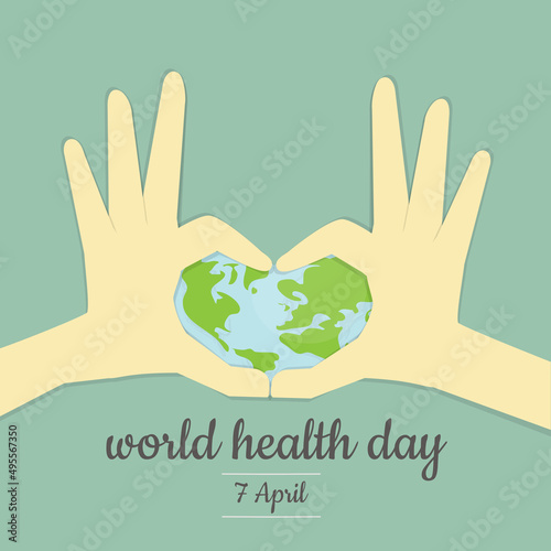 Illustration of World health day event.