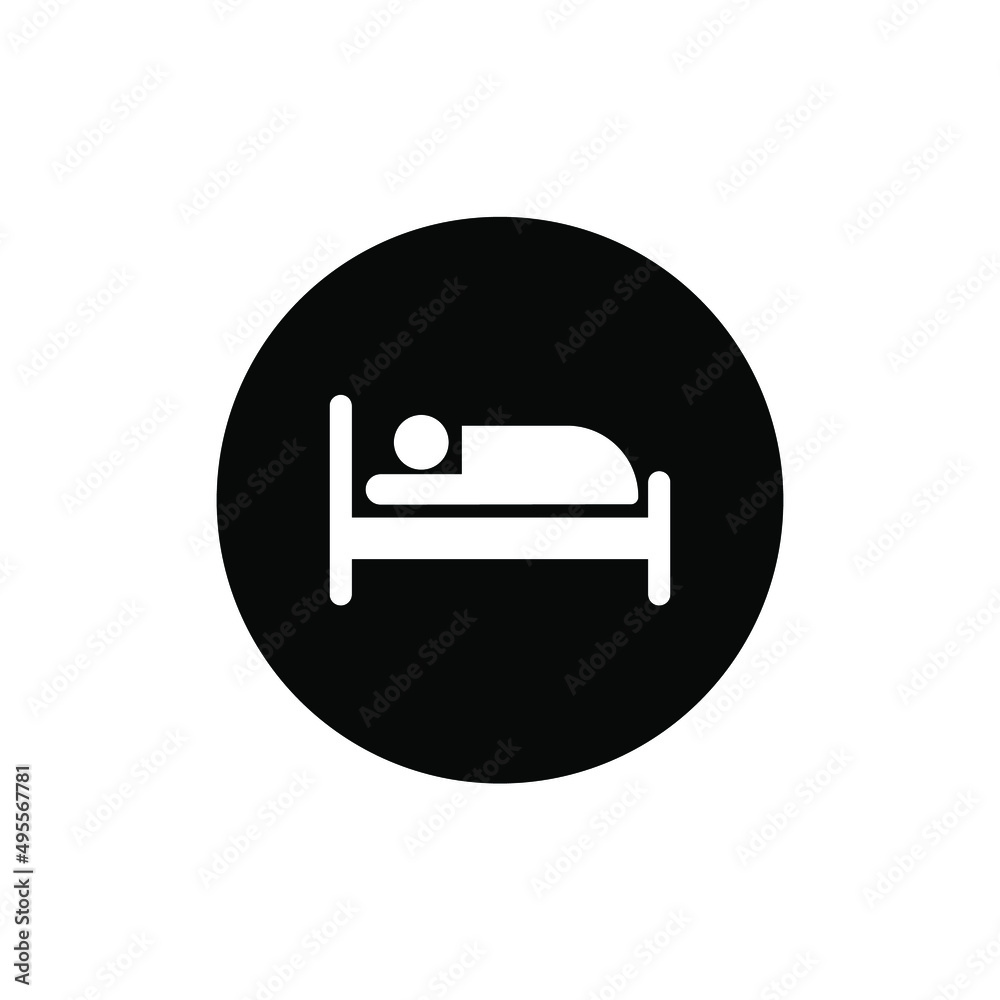 Hotel icon concept vector isolated. Hotel maps icon. Rest area icon. Hotel icon concept vector isolated. Hotel maps icon. Rest area icon.