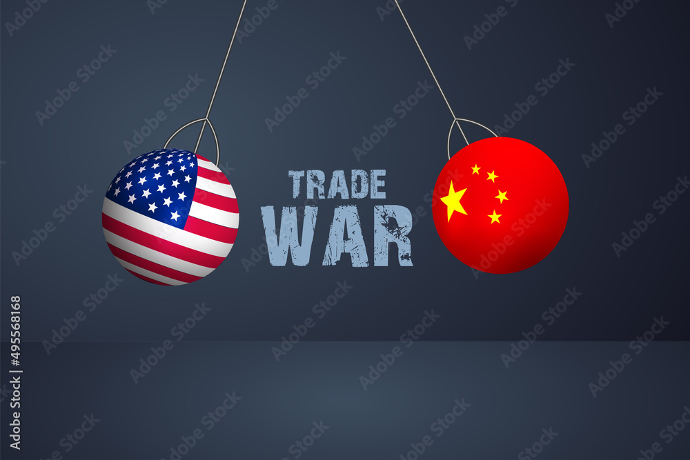 Us China Trade War Us China Business Stock Vector Adobe Stock Us China Trade War Us China Business Stock Vector Adobe Stock