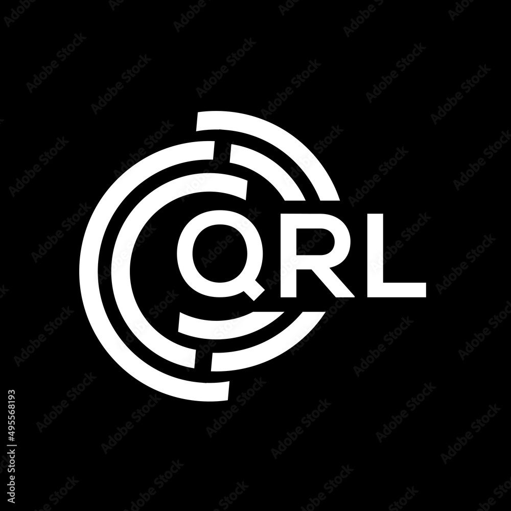 QRL letter logo design. QRL monogram initials letter logo concept. QRL letter design in black background.QRL letter logo design. QRL letter logo design. QRL monogram initials letter logo concept. QRL letter design in black background.QRL letter logo design.