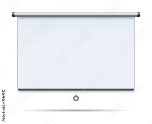 White canvas screen