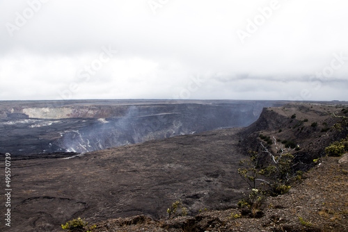 Quadro su tela Volcanic Views at Kilauea Crater, Hawaii