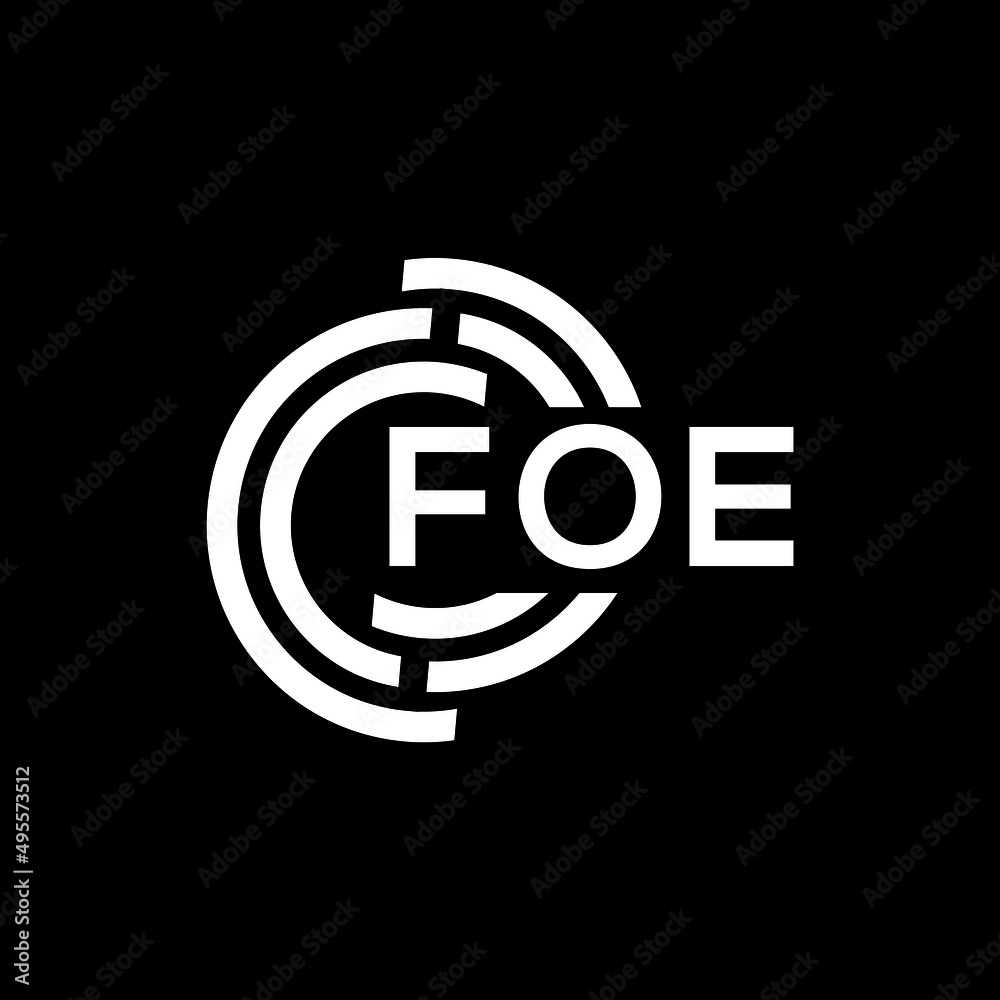 FOE letter logo design on Black background. FOE creative initials letter logo concept. FOE letter design.
FOE letter logo design on Black background. FOE creative initials letter logo concept. FOE letter design.