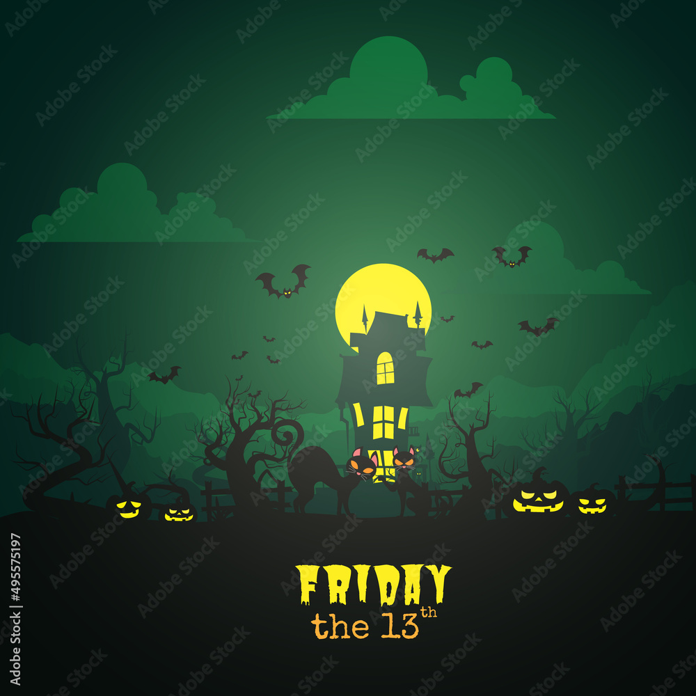 Friday the 13th Vector illustration