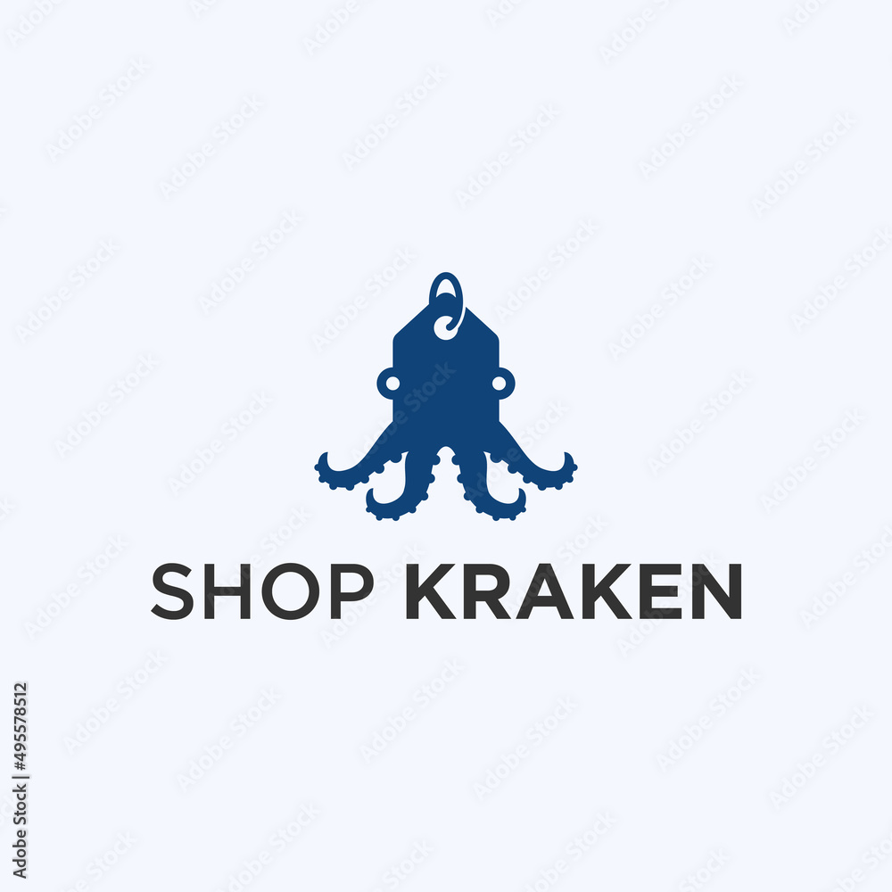 octopus shop logo or shop logo