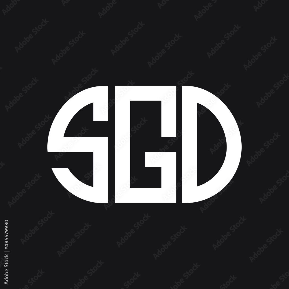 SGO letter logo design on Black background. SGO creative initials letter logo concept. SGO letter design. 
