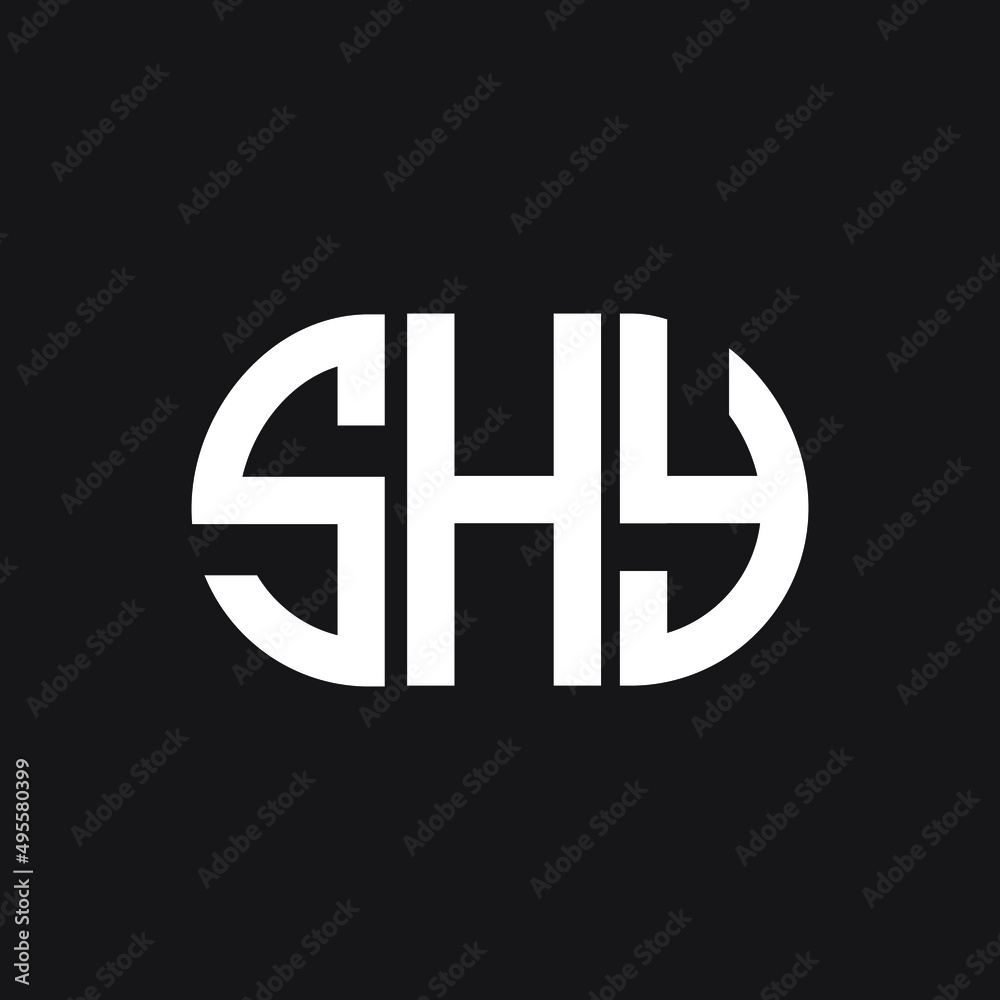 SHY letter logo design on Black background. SHY creative initials letter logo concept. SHY letter design.
SHY letter logo design on Black background. SHY creative initials letter logo concept. SHY letter design.