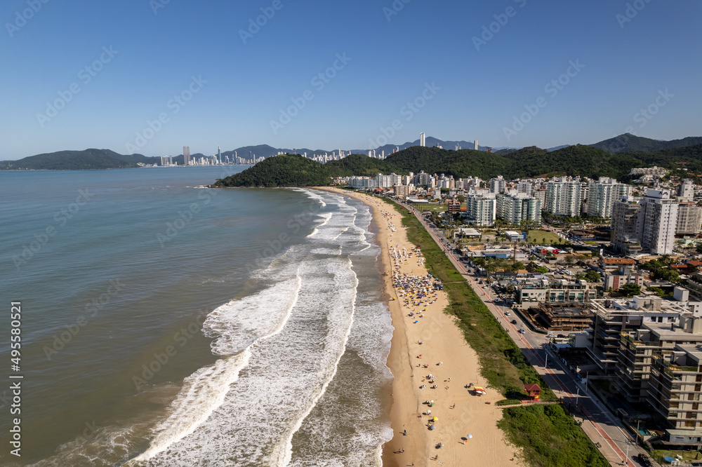 Aerial view of Itajaí, Santa Catarina, Brazil and 