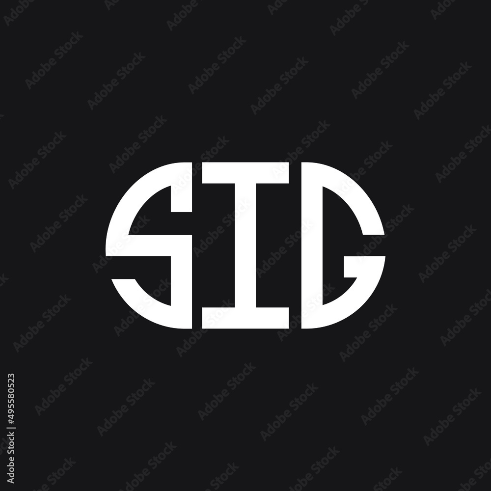 SIG letter logo design on Black background. SIG creative initials letter logo concept. SIG letter design.
SIG letter logo design on Black background. SIG creative initials letter logo concept. SIG letter design.