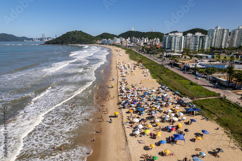 Valokuva Aerial view of Itajaí, Santa Catarina, Brazil and Praia Brava Beach