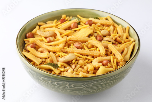 South indian snack Madras mixture spicy snack popular in southern India.