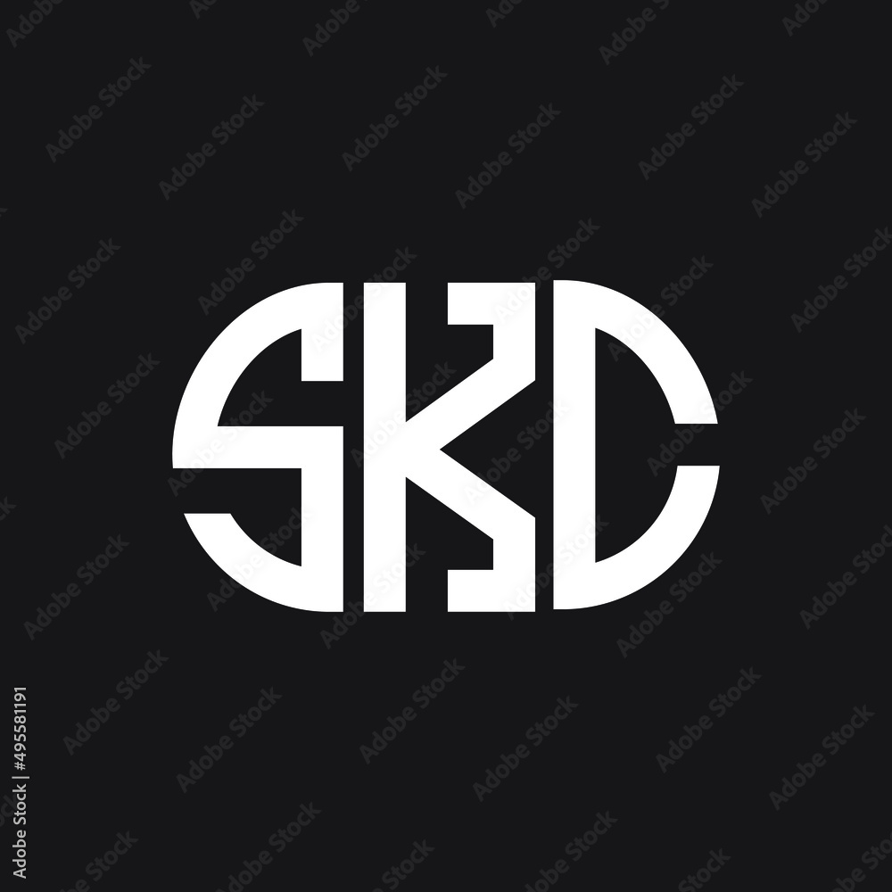 SKC letter logo design on black background. SKC creative initials letter logo concept. SKC letter design. SKC letter logo design on black background. SKC creative initials letter logo concept. SKC letter design.