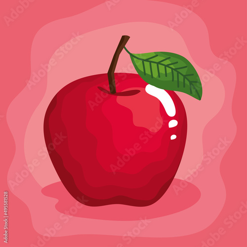apple fresh fruit label