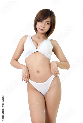 woman and white bikini © pongimages