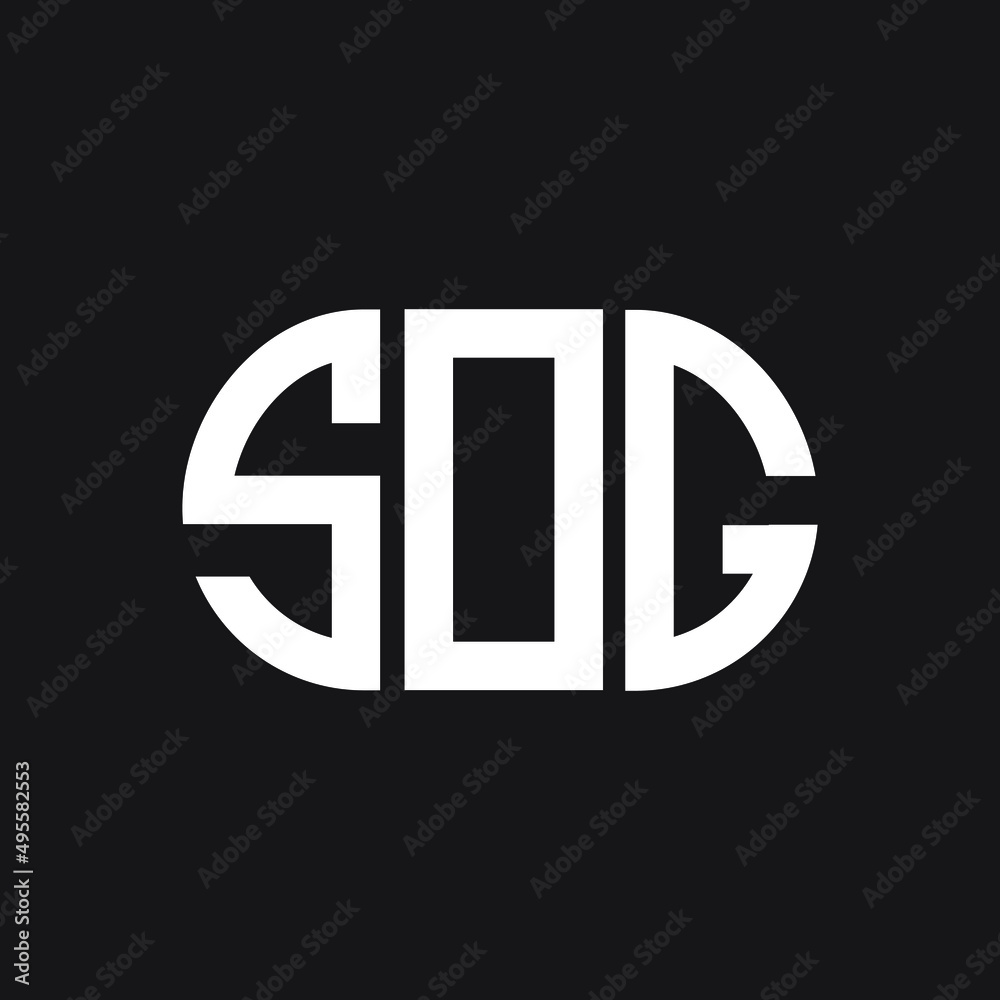 SOG letter logo design on Black background. SOG creative initials letter logo concept. SOG letter design. 
