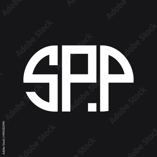 SPP letter logo design on black background. SPP creative initials letter logo concept. SPP letter design. 