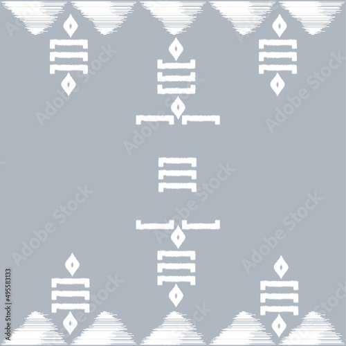 ethnic pattern on indigo background