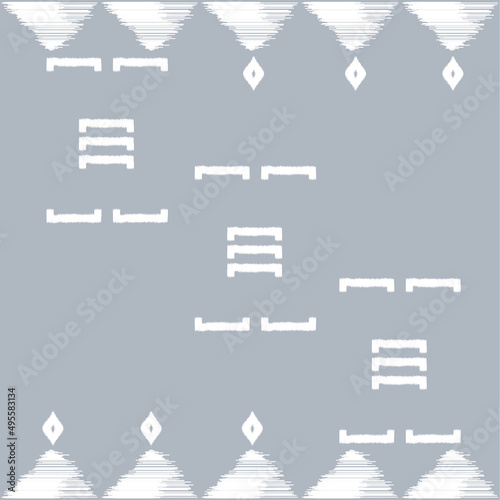 ethnic pattern on indigo background