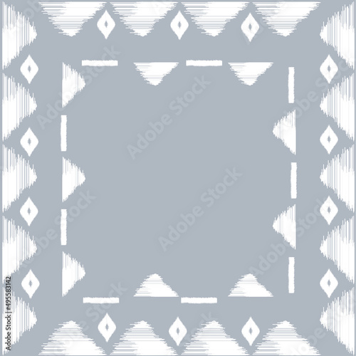 ethnic pattern on indigo background