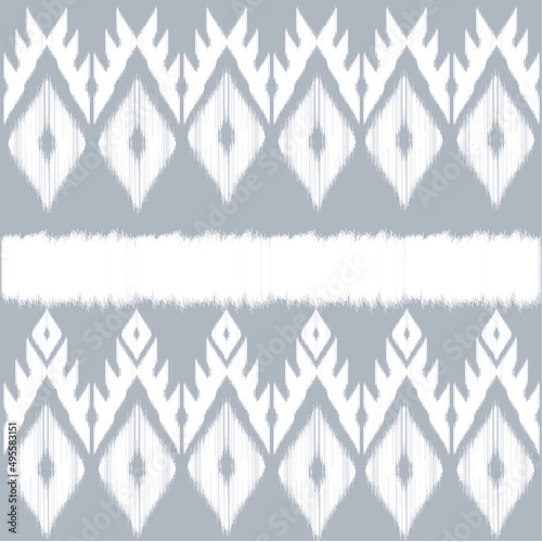 ethnic pattern on indigo background
