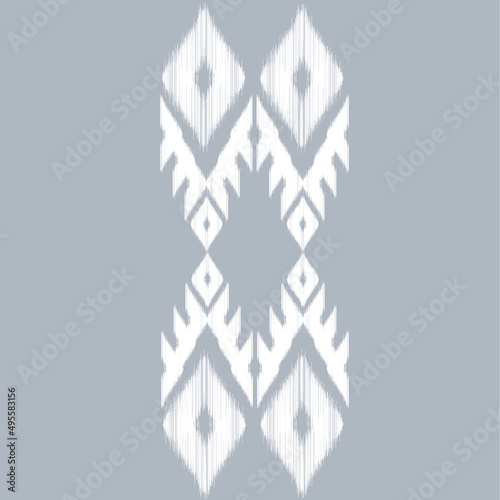 ethnic pattern on indigo background